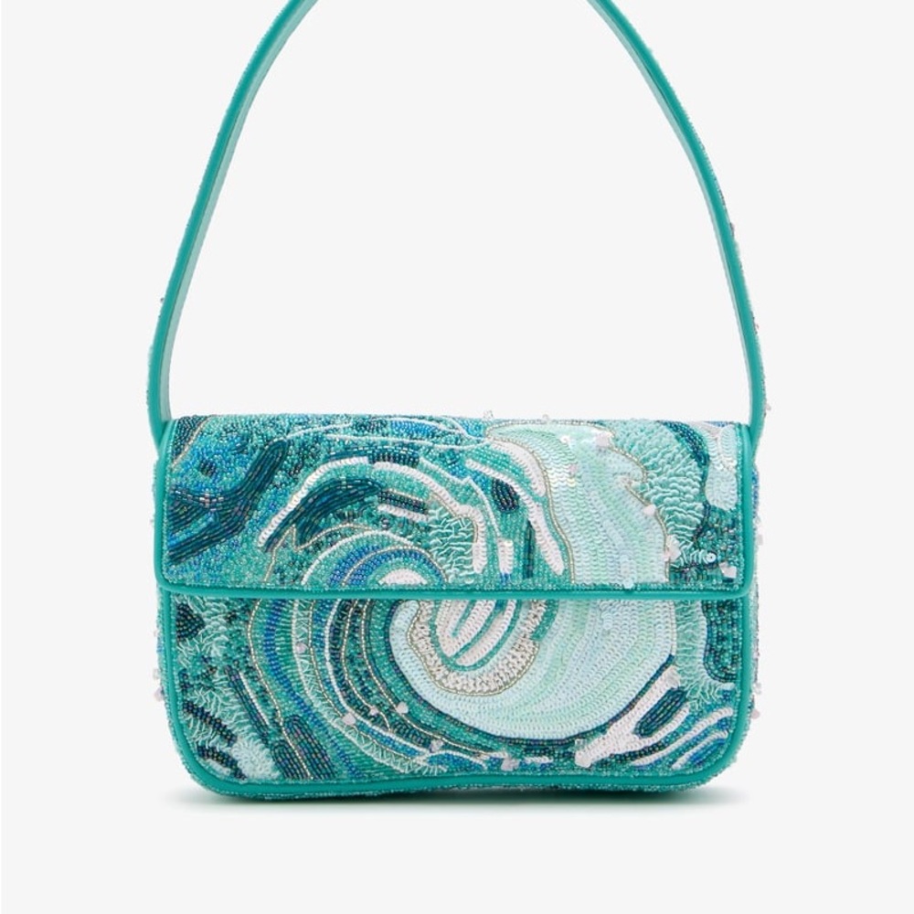 STAUD BEADED TOMMY BAG VIRAL TIDAL WAVE - Picture 5 of 12